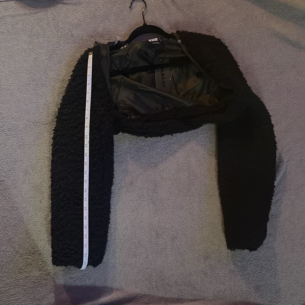 Elegant Black Teddy Jacket